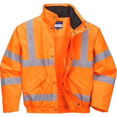 Cazadora de A.V transpirable con forro de malla imagen corporativa RT62 XXXL Naranja (1/2)