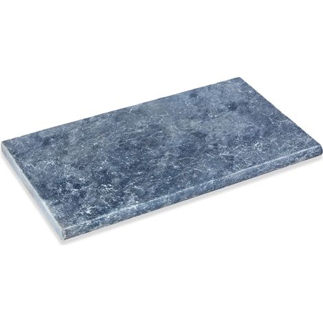 Dessus de marche Pierre d'Adana Gris Bleu 61x33x3 cm Bord 1/2 Rond (à l'unité) - RO'MA NATURE