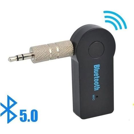 Accessorio di rete, adattatore trasmettitore ricevitore Bluetooth 5.0 wireless 2 in 1 con jack da 3,5 mm per musica in auto - Bluetooth v5.0, E (1/4)
