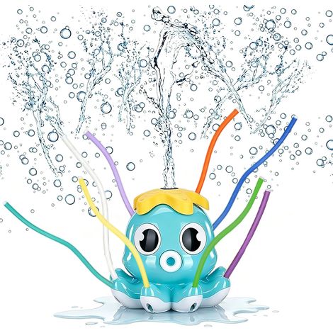 Jeux d Eau Exterieur pour Enfants, Jeu d'eau Sprinkler Jouets, Poulpe Pulvérisateur Jet d'eau,d'arrosage Arroseurs Jeu d'eau, Pieuvre Jeux Exterieur, Jeu de Plein Air Enfant (1/5)