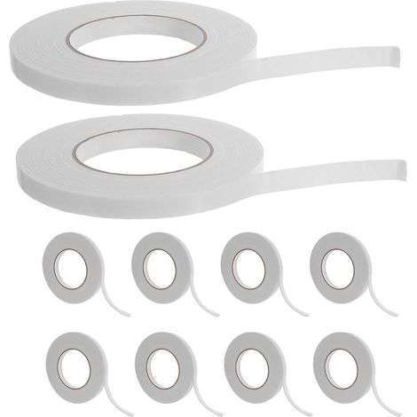 adhésif double face en mousse 1 mm x 12 mm x 5 m haute