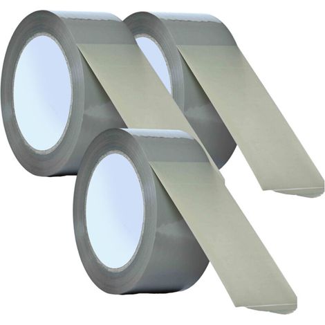 Lot de 3 Rouleaux de Ruban Adhésif Brun 50M x 48mm Idéal pour Emballage. Bricolage et Multiples Usages (1/5)