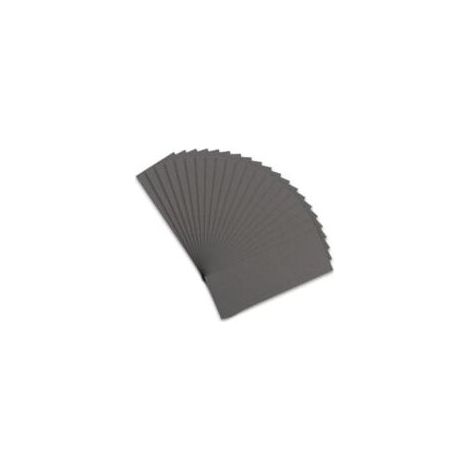 Lot de 21 feuilles de papier de verre de haute qualité, grain 800, assortiment idéal pour la finition de meubles en bois, le ponçage des métaux et le polissage automobile, 23 x 9 cm (1/5)