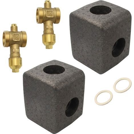 2 x Sicherheitsventil und Isolierung G 1 1/4"/DN32 LK 556 Set (1/5)