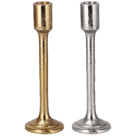 1 Pezzo Portacandele Decorazione Casa in Metallo 1 Fiamma 6 x 20 cm 2 Colori (1/2)