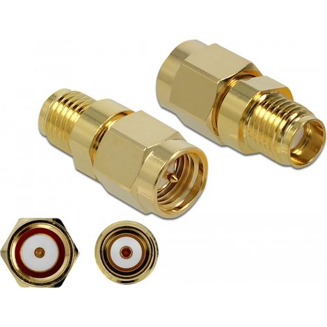 Delock Adaptador SMA macho a SMA hembra 10 GHz