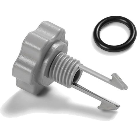 Soupape de décharge d'air Intex 25002 + Joint torique de rechange pour pompe de filtration 10460/10264 25002 (4 jeux) (1/3)