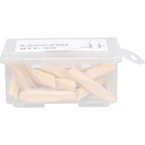 Bouchons de trou de poche en bois massif, localisateur de gabarit en pin, accessoires outil de travail du bois 9.5mm 50 pièces