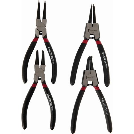 Zangen Set Geko Seeger gerade und gebogen 160 mm 4 Stück