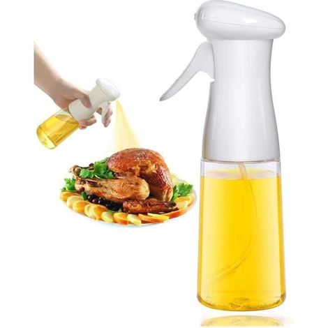 Portable Vaporisateur d'Huile Olive Vinaigre,Pulvérisateur d'huile d'olive,le barbecue,la cuisson,les grillades,la salade, (blanc) (1/4)