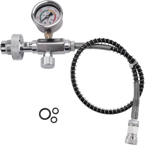 Adaptateur de Charge de Station de Remplissage D'Air PCP pour Bouteilles de PlongéE avec Adaptateur Din G5 / 8 Pouces et Tuyau à Ressort de 50 Cm (1/5)
