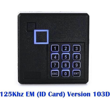 Lecteur de cartes à puce étanche IP67 pour contrôle d'accès de porte, avec clavier de détection de proximité et interface Wiegand 125 kHz/13,56 MHz (sortie 26/34). (1/5)