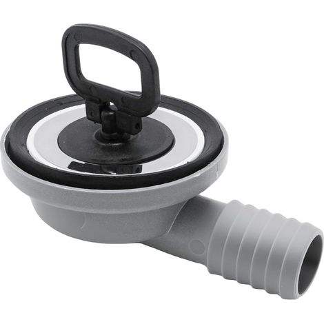 Tuyau d'évacuation des eaux usées de caravane - 55 mm - 20-25 mm - 90° - Matériau en alliage - Convient pour les systèmes de drainage dans les camping-cars, les yachts et les caravanes (1/5)