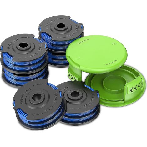 Bobine de rechange pour coupe-bordures à double fil Weed Eater Greenworks 2900719, 6,1 m (0,065 pouce) (4 bobines) (1/5)