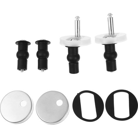 Vis de Charnière pour Abattant Toilette, Acier Inoxydable, Noir (1/5)