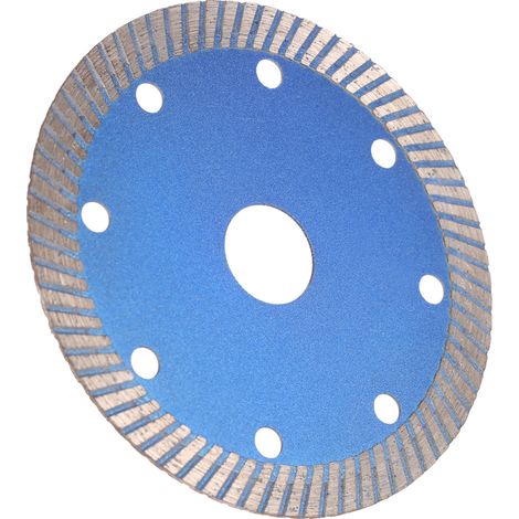 Disque de coupe diamant 110 x 1,2 x 20 mm, lame turbo continue avec 8 trous de refroidissement, diamètre intérieur de 20 mm, incision microlite pour meuleuse d'angle, architecte d'ingénierie architect (1/5)
