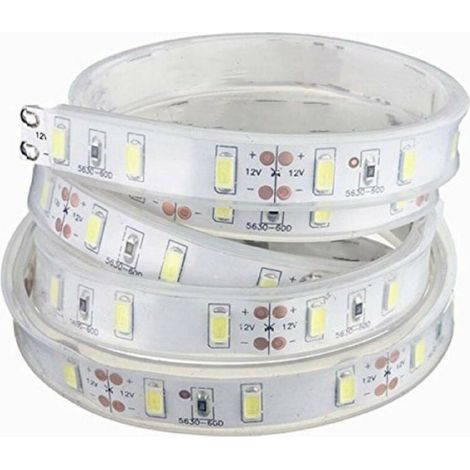 Ruban LED - SMD 5630 - 5 m - IP67 - 12 V - Blanc Froid (1/4)