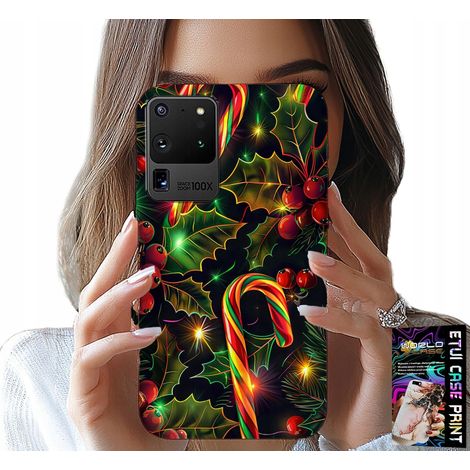 Custodia per Samsung Galaxy S20 Ultra - Bastoncino di zucchero, vischio, albero di Natale + lamina (1/5)