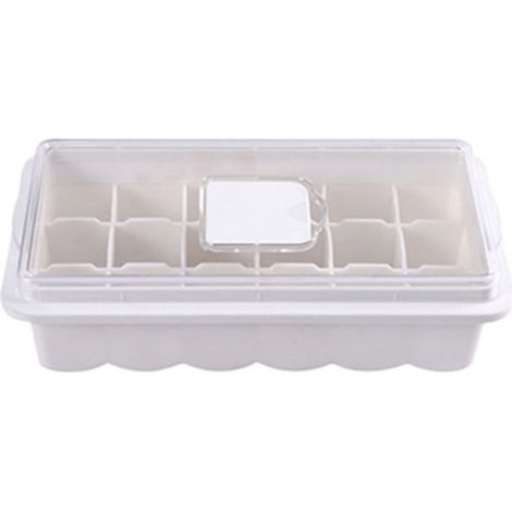Silikon-Eisform – 18 Fächer – mit Deckel – für Kühlschrank und Gefrierschrank – 1 Stück (1/5)