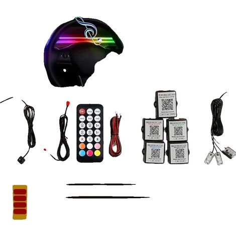 Iluminación LED interior, control Bluetooth, modo de sincronización de música, kit de mejora del reposapiés (1/2)