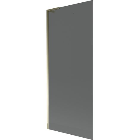 Mexen Next L Duschabtrennung 1-flügelig 80 x 150 cm, Graphit, Gold - 895-080-000-03-40-50 (1/5)
