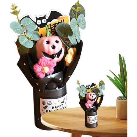 Bouquet de Fleurs d'halloween Mini décoration saisonnière Bouquet Festif de Décoration de Bureau Pour locataires, bureau à domicile, appartement, salon, chambre, étude, étagère, (1/5)