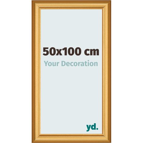 yd. - Cadre photo 50x100 - Or Mat - MDF - Lazio