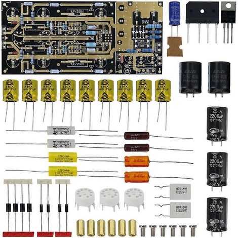 Kit de circuit imprimé DIY pour platine vinyle Ear834 avec condensateur, amplificateur phono électronique stéréo mm (1/4)