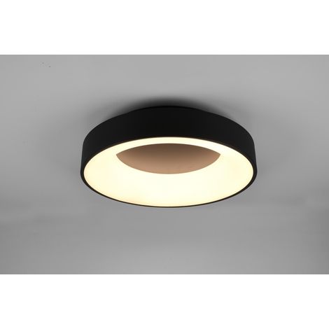 Girona Led Deckenleuchte 27w Dimmbar Schwarz Ø45 cm Trio Beleuchtung (1/2)
