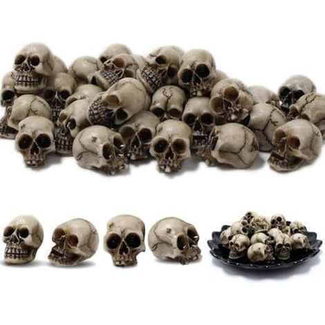 20 Stück Mini Resin Skull Dekoration 2 cm als praktisches Deko-Zubehör, schnelle Montage und vielseitig (1/5)