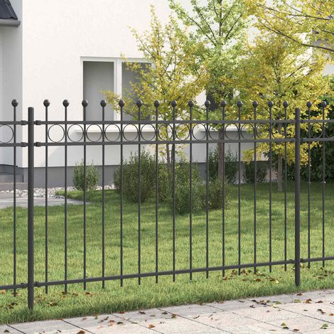 vidaXL Recinzione a Cerchio TILBURG Nero