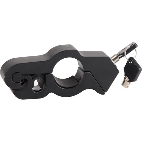 Gasgriffschloss aus Aluminiumlegierung für Motorräder, schwarz, Diebstahlsicherung für Fahrräder und Roller, einfache Montage und hohe Zuverlässigkeit für nahezu alle Motorräder.