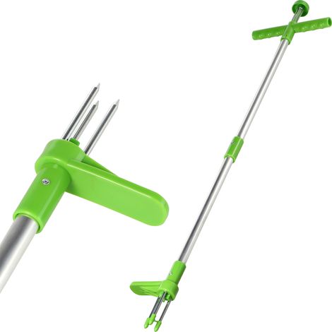 Sarchiatore manuale in alluminio KADAX con manico lungo per un'efficace rimozione delle erbacce - Argento (1/5)