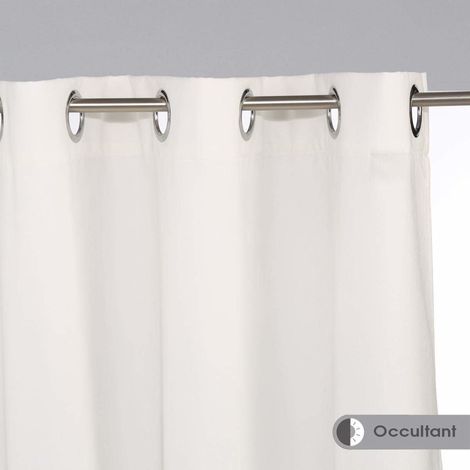 Rideau décoratif, polyester, fenêtre sur œillets 140 x 260 cm (1/5)