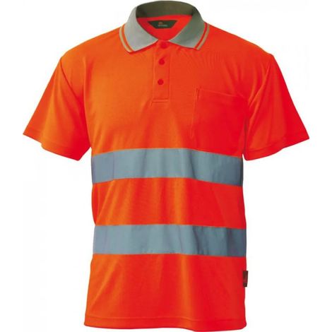 Polo High Viz - Polo dede à manches courtes haute visibilité Soul Rebel High Viz orange fluorescent L