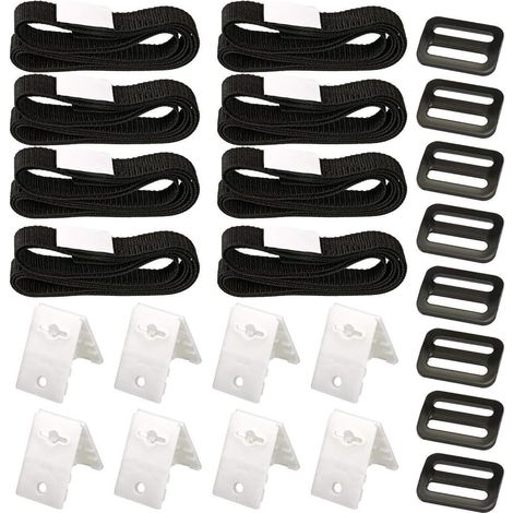 Kit de fijación para cubierta solar de piscina, kit de fijación para enrollador de cubierta solar, correa enrolladora para cubierta de piscina, correas de ajuste para cubiertas de lona de piscina