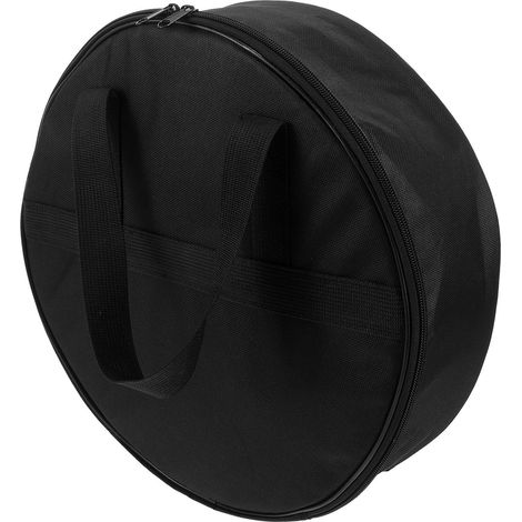Sacoche de Rangement Rond pour Câbles de Chargement, en Tissu Oxford Noir, Design Épais et Protection Les Dommages, pour Diverses Occasions (1/5)