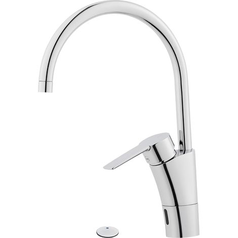 MORA CERA duo Spültisch Hybrid m. Hygienespülung m. Absperrventil Batterie mit Sensor Cr (1/4)