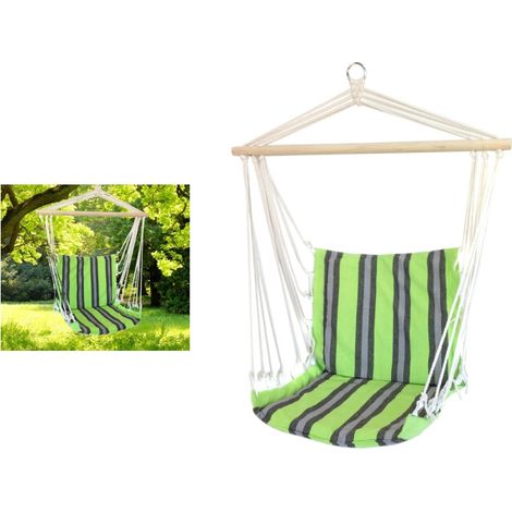 Hamac de jardin, balancelle, fauteuil suspendu GG54 (1/4)