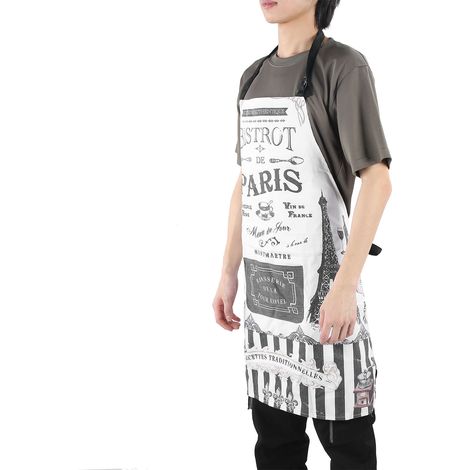Tablier de ménage imprimé à motifs de dessins animés tendance, cape de cuisine, tablier sans manches anti-taches style 10 (1/5)