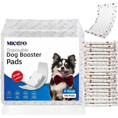 Protections jetables pour incontinence chez les chiens – Coussins absorbants pour chiens mâles et femelles, protections super absorbantes pour chiens, coussins adaptés à la plupart des couches (1/5)