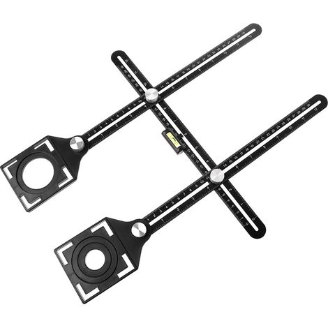 Outil de mesure universel à double tête pour trous de carreaux de céramique