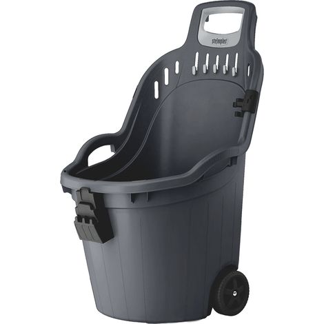 Stefanplast – Chariot de jardin 50L – Charge maximale 60 kg – Roues robustes pour terrains accidentés – Poignée ergonomique pour transport facile (1/4)