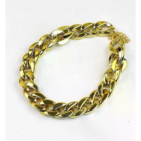 Collier élégant en plastique ABS doré pour chien de grande taille (Pitbull, Bulldog, Teddy, Bouledogue français) (1/4)