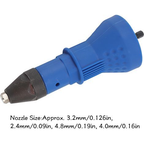 155-mm-Nietadapter, ABS-Bohrmaschinenaufsatz, Elektrowerkzeug für Heimwerker, Hausrenovierung und Holzbearbeitung (1/5)
