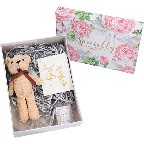 Geburtstagsgeschenkset mit Plüschbär-Puppe, Geschenkbox-Set für Hochzeit, Jubiläum und Verlobung (1/5)