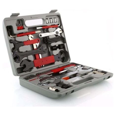 Kit de Réparation pour Vélo Boîte à Outils Professionnel VTT MTB avec 44 Pièces, Coffret d’Outils vélos bicyclettes (1/4)