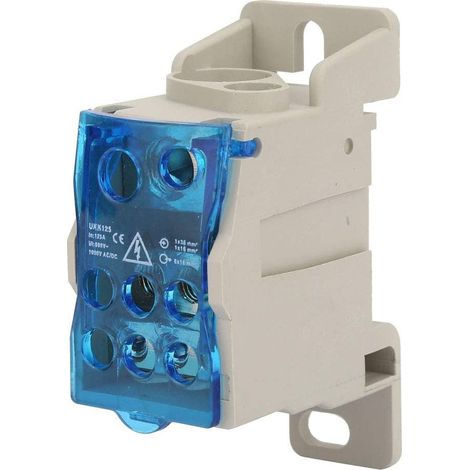 Boîte De Jonction UKK-125A, Bornier Rail Din, Bornier Electrique, Bornier de repartition, Boîte de Distribution, Bloc De Jonction Electrique Din, Pour Armoires De Distributio armoires haute tension (1/5)
