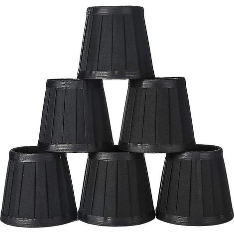 Abat-jour à pince pour bougies, lustres, plafonniers, suspensions, lampes de table et lampadaires (6 pièces) (1/5)