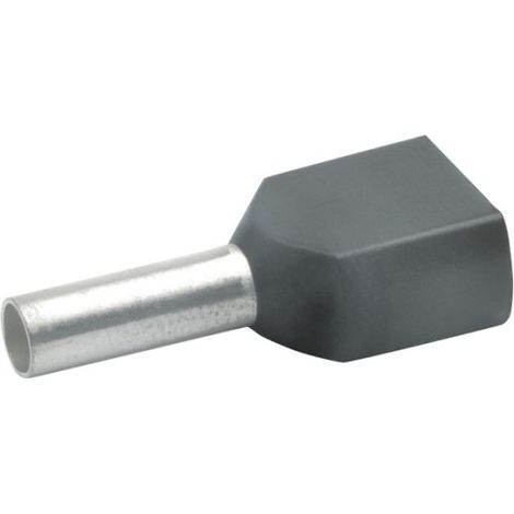 Klauke Zwillings-Aderendhülse 2x1,5qmm sw isol. 872/12 100 Stk